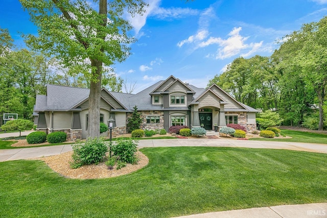 19861 County Road 16, Bristol, IN 46507 - craftsman inspired home featuring stone siding and a front yard