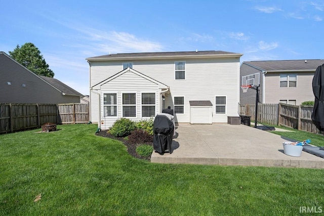 3154 Sand Walk Dr, Kokomo, IN 46902 - back of house with a fire pit and a patio