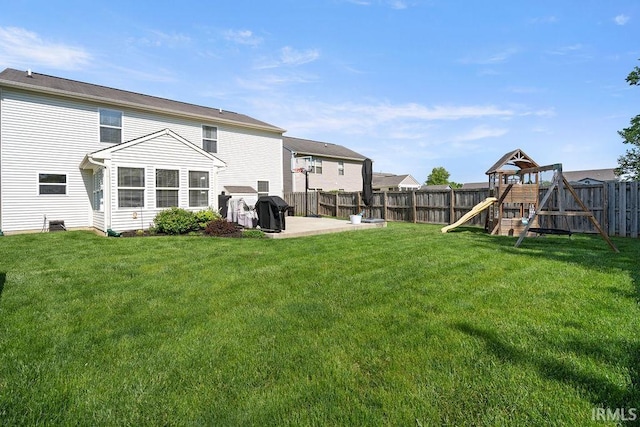 3154 Sand Walk Dr, Kokomo, IN 46902 - view of yard with a patio and a playground