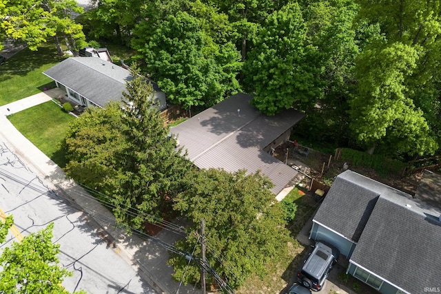 view from above of property