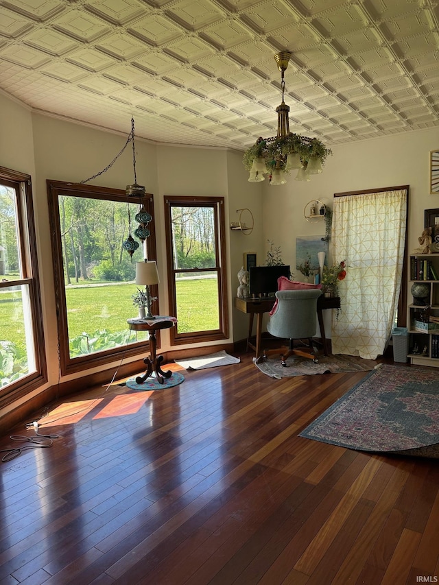 15560 Menominee Dr, Plymouth, IN 46563 - office area featuring wood-type flooring