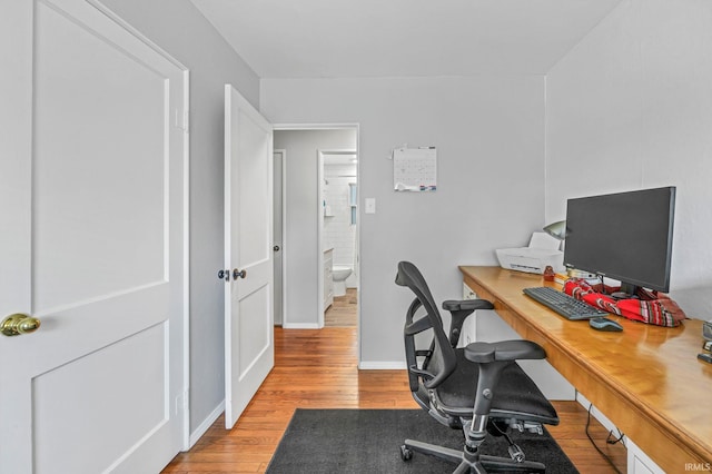 1500 El Prado St, Lafayette, IN 47905 - office featuring light wood-type flooring and baseboards