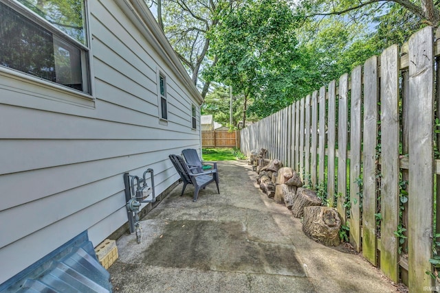 1500 El Prado St, Lafayette, IN 47905 - view of patio with a fenced backyard