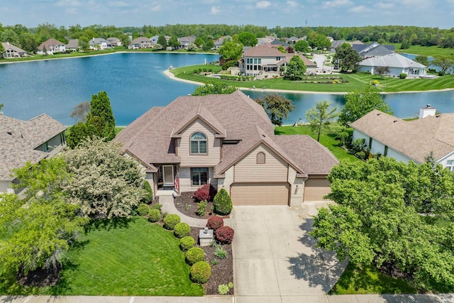 9725 Sea View Cv, Fort Wayne, IN 46835 - aerial perspective of suburban area with a large body of water
