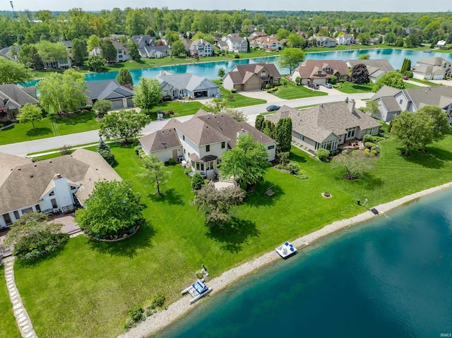 9725 Sea View Cv, Fort Wayne, IN 46835 - aerial view of residential area with a large body of water