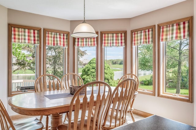 9725 Sea View Cv, Fort Wayne, IN 46835 - dining area with plenty of natural light and tile patterned floors