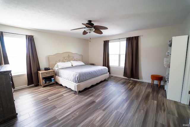2027 Wesmar Ct, Kokomo, IN 46902 - bedroom featuring wood finished floors, ceiling fan, and baseboards
