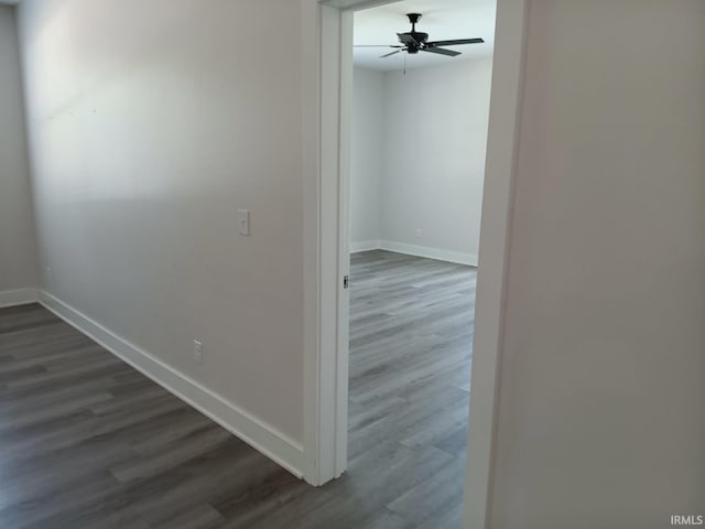 224 E 6th Ave, Ingalls, IN 46048 - hall with dark wood-type flooring and baseboards