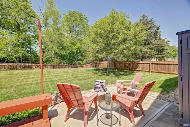 1177 E Marigold Dr, Bloomington, IN 47401 - view of patio featuring view of wooded area