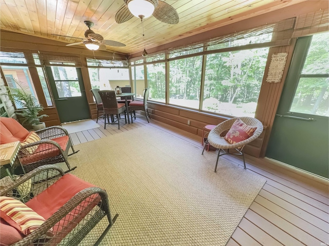 3508 Kampbell Cliff Rd, Birdseye, IN 47513 - sunroom / solarium featuring a ceiling fan and healthy amount of natural light
