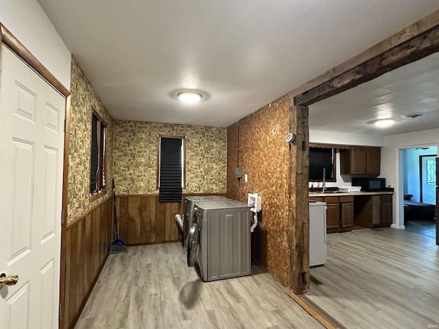7831 S State Road 19, Peru, IN 46970 - dining space with light wood-type flooring and wainscoting