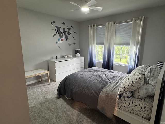716 Gentry Ln, New Carlisle, IN 46552 - bedroom with carpet floors and ceiling fan