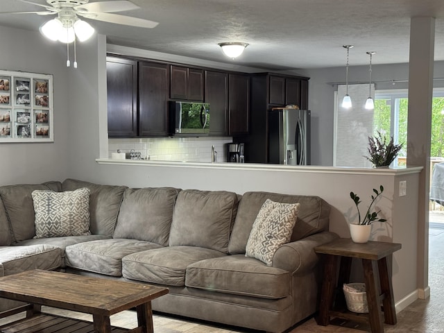 716 Gentry Ln, New Carlisle, IN 46552 - living area with ceiling fan