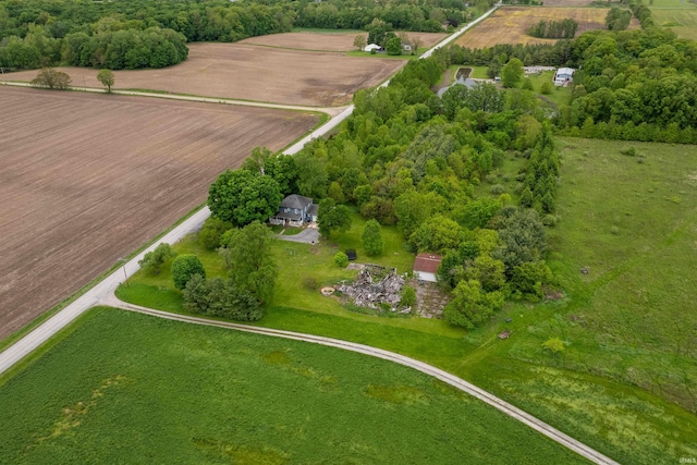 1239 County Road 28th Rd, Corunna, IN 46730 - aerial overview of property's location with rural landscape