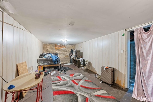 721 S Wellington St, South Bend, IN 46619 - finished below grade area with wooden walls