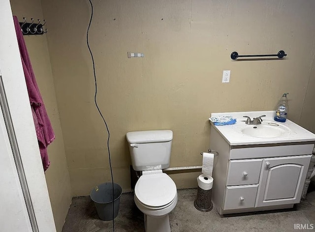 312 W Columbia St, Oakland City, IN 47660 - bathroom featuring vanity and toilet