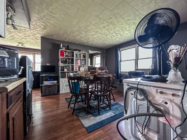 315 W Butcher St, Geneva, IN 46740 - dining room with healthy amount of natural light and dark wood-style flooring