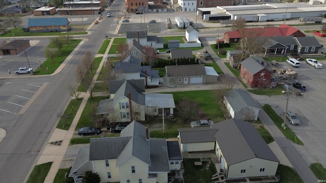 aerial perspective of suburban area