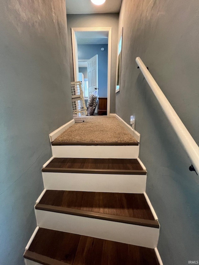 1206 King St, Lafayette, IN 47905 - staircase featuring baseboards
