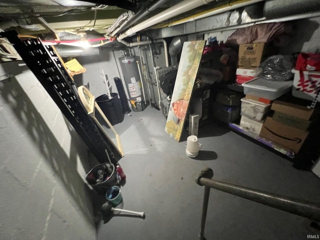 1206 King St, Lafayette, IN 47905 - unfinished basement with water heater