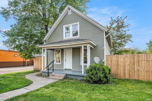 1614 Kendall St, South Bend, IN 46613 - view of front of home with covered porch and a shingled roof
