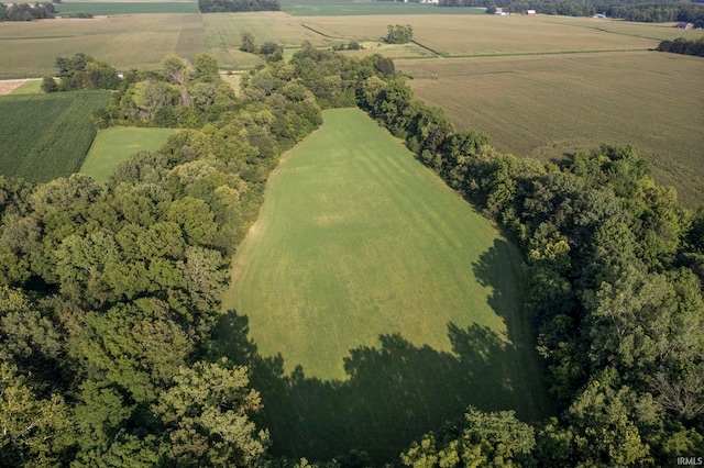 7956 N 225 W, Delphi, IN 46923 - aerial view of property's location with rural landscape and rows of crops