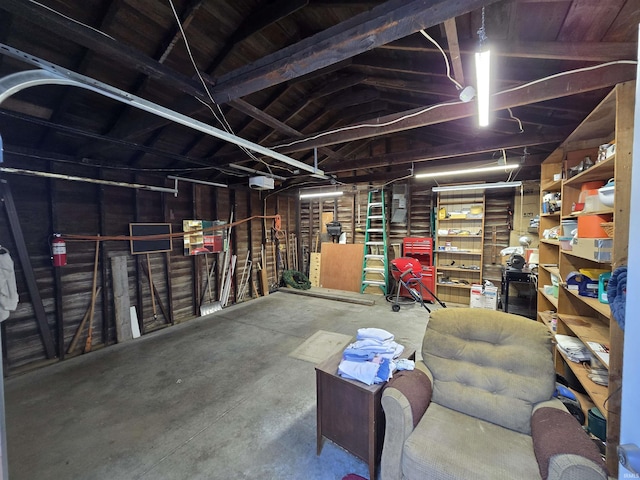 view of basement
