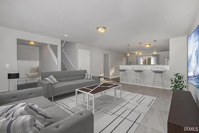 2170 Miami Trl, Huntington, IN 46750 - living area featuring stairway and baseboards