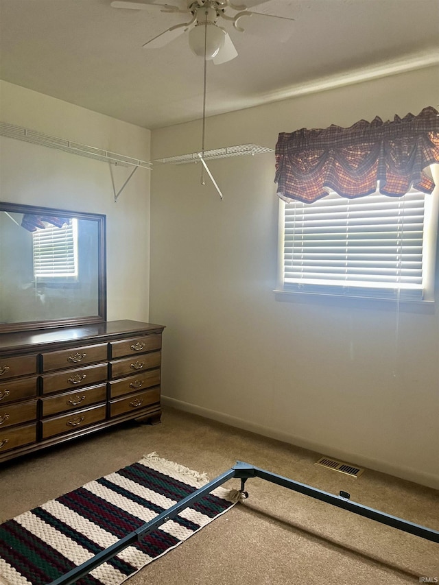 509 E Vincennes St, Orleans, IN 47452 - spacious closet featuring carpet floors and a ceiling fan