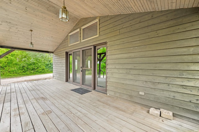 4837 Covered Bridge Rd, Nashville, IN 47448 - view of wooden deck