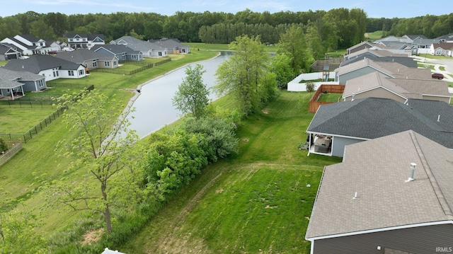 7696 Lila Way, Fort Wayne, IN 46835 - aerial perspective of suburban area with a nearby body of water