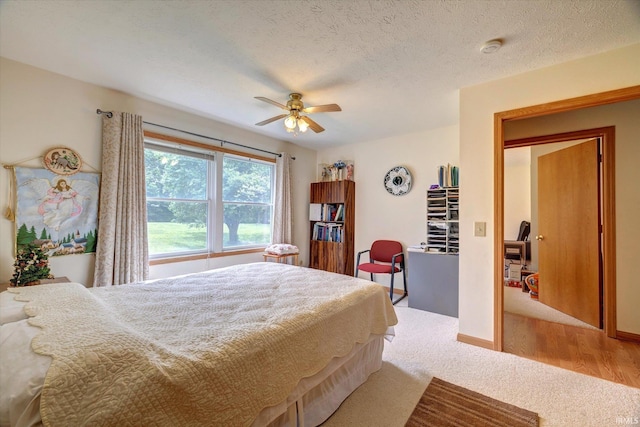 7373 Locust Lake Rd, Spencer, IN 47460 - bedroom with carpet and ceiling fan