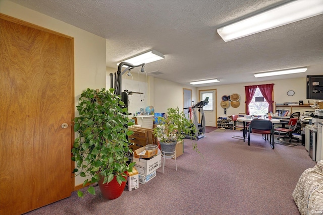 7373 Locust Lake Rd, Spencer, IN 47460 - carpeted office space with a textured ceiling