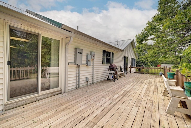 7373 Locust Lake Rd, Spencer, IN 47460 - deck featuring area for grilling