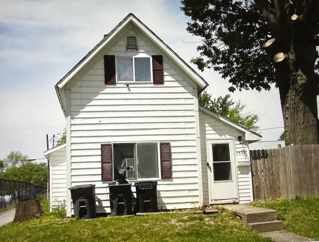 view of back of property