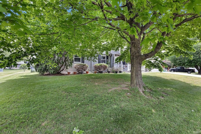 608 Fieldstone Ln, Middlebury, IN 46540 - obstructed view of property featuring a front lawn