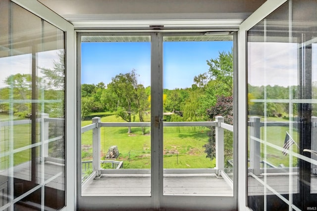 view of doorway to outside