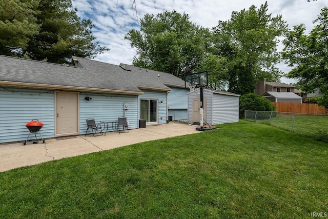 3879 Woodmere Way, Bloomington, IN 47403 - rear view of house with a patio area and roof with shingles
