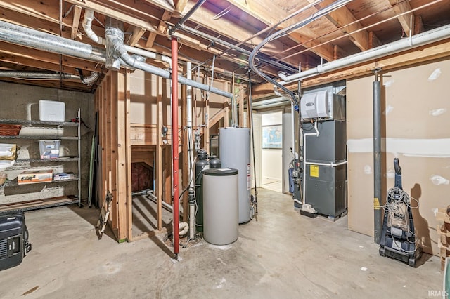 3455 Bridgetown Rd, Bristol, IN 46507 - unfinished below grade area with water heater and heating unit