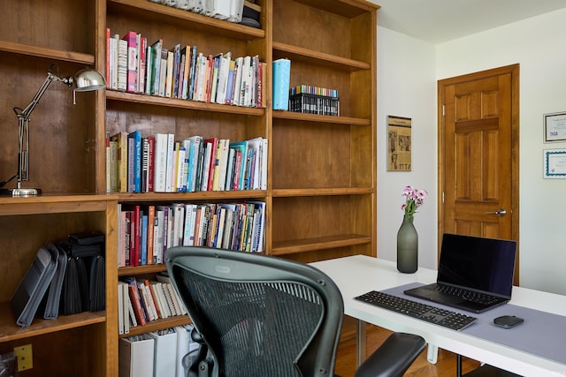 view of office area