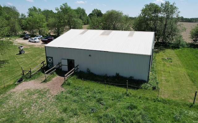 2855 N 525 W, Crawfordsville, IN 47933 - view of side of home featuring an outbuilding, an outdoor structure, and metal roof