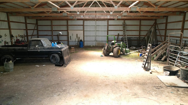 2855 N 525 W, Crawfordsville, IN 47933 - garage featuring metal wall