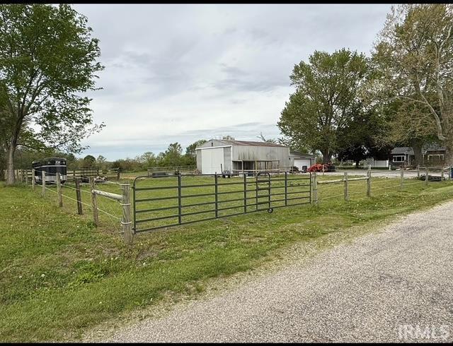 6008 N 600 E, Rochester, IN 46975 - view of street with a view of rural / pastoral area and a pole building