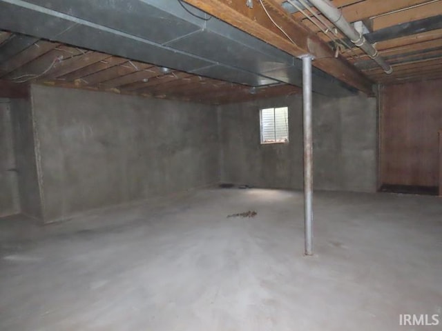 view of basement