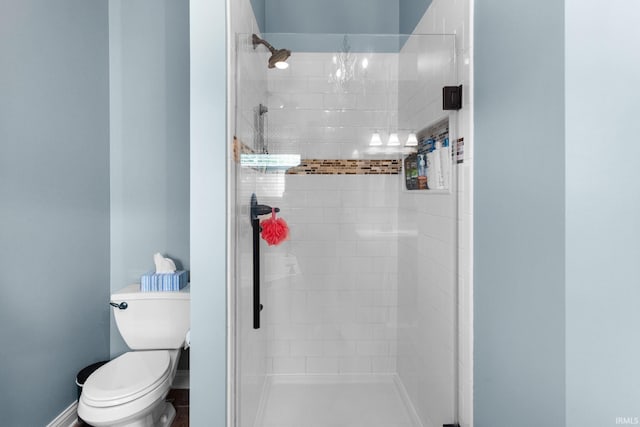 3934 Rushgrove Dr, Lafayette, IN 47909 - full bath featuring a shower stall and toilet