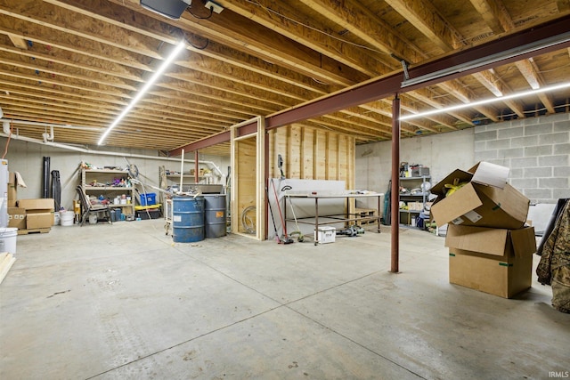 7428 E 400 N Rd, Rolling Prairie, IN 46371 - view of unfinished below grade area