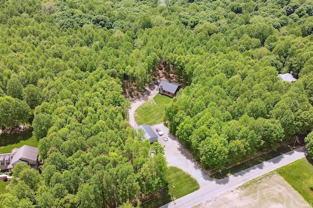 7428 E 400 N Rd, Rolling Prairie, IN 46371 - drone / aerial view of a heavily wooded area