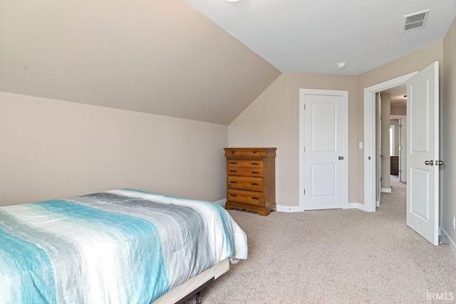 3102 Paradise Cir, Newburgh, IN 47630 - carpeted bedroom featuring vaulted ceiling and baseboards