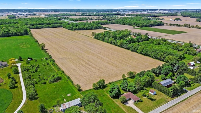 56659 Tulip Rd, New Carlisle, IN 46552 - aerial view of sparsely populated area featuring farmland