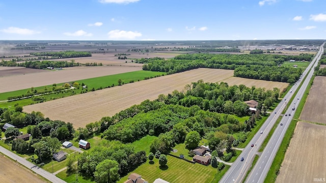 56659 Tulip Rd, New Carlisle, IN 46552 - aerial view of sparsely populated area featuring a highway and farmland